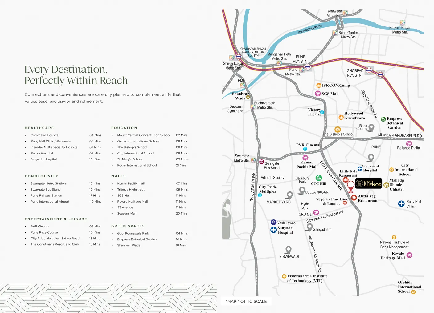 Nyati Elenor location map – Lulla Nagar, South Pune