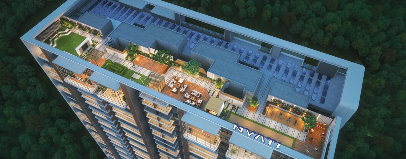 Signature rooftop amenities at Nyati Elenor